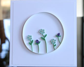 Quilled Card, Handmade Card, Greeting Card, Birthday Card