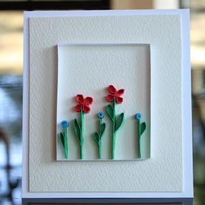 Quilled Card, Birthday Card, Greeting Card, Handmade Card