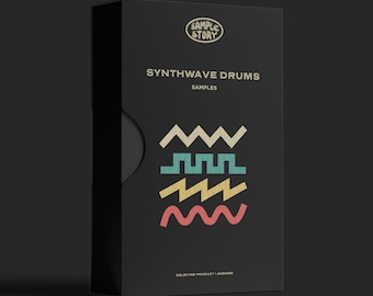 Synthwave Drums Samples : WAV Loops, Full Pack Drums (Instant Download)