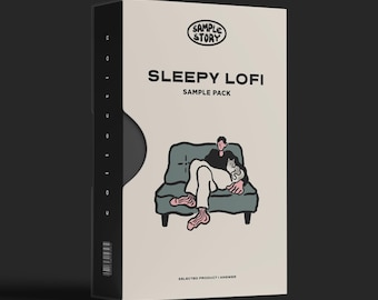Sleepy Lo-Fi Samples Vol. 1: Melodic Loops, Drum One Shots (WAV Instant Download)