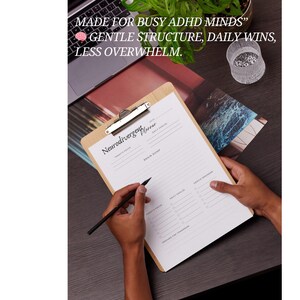 ADHD Planner for Adults & Students | Printable Undated Daily Focus Organizer | Neurodivergent To-Do List for Productivity l Mental Health