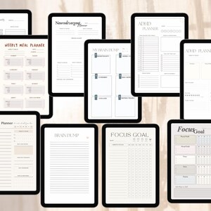 ADHD Planner for Adults & Students (10 Pages) | Printable Daily Focus Organizer | Undated Neurodivergent To-Do List for Productivity  Menta