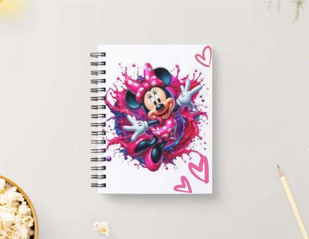 Mini Mouse Notebook Minnie Mouse Notebook - Etsy