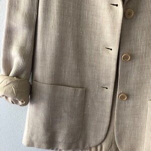 Vintage HALSTON SPORTSWEAR Cream Blazer Jacket image 4