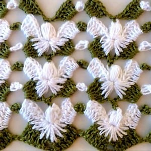Crochet Baby Blanket Pattern, Angel Stitch, Easy Floral Tutorial, PDF Step-by-Step with Video, Digital Download image 7