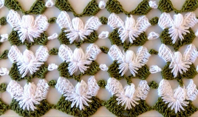 Crochet Baby Blanket Pattern, Angel Stitch, Easy Floral Tutorial, PDF Step-by-Step with Video, Digital Download image 7