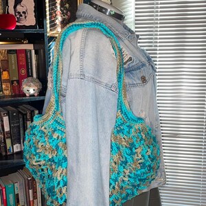 Gehäkelte Mesh Markt Tragetasche