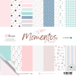 Colección Digital de papeles MOMENTOS DE AMOR, Papeles y diseños para imprimir, kit imprimibles, papeles digitales para scrapbooking, love.