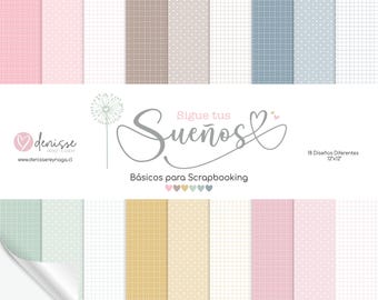 BASIC DREAMS paper collection, Papers and designs to print, digital papers for scrapbooking, digital papers, printable kit.