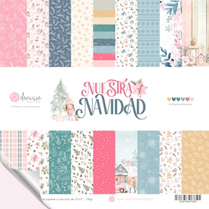 Puede incluir: Un paquete de 24 papeles de scrapbooking con patrones de temática navideña. Los papeles presentan una variedad de diseños, incluyendo copos de nieve, casas, árboles y adornos. Los papeles miden 30,5 cm x 30,5 cm y pesan 190 gramos.