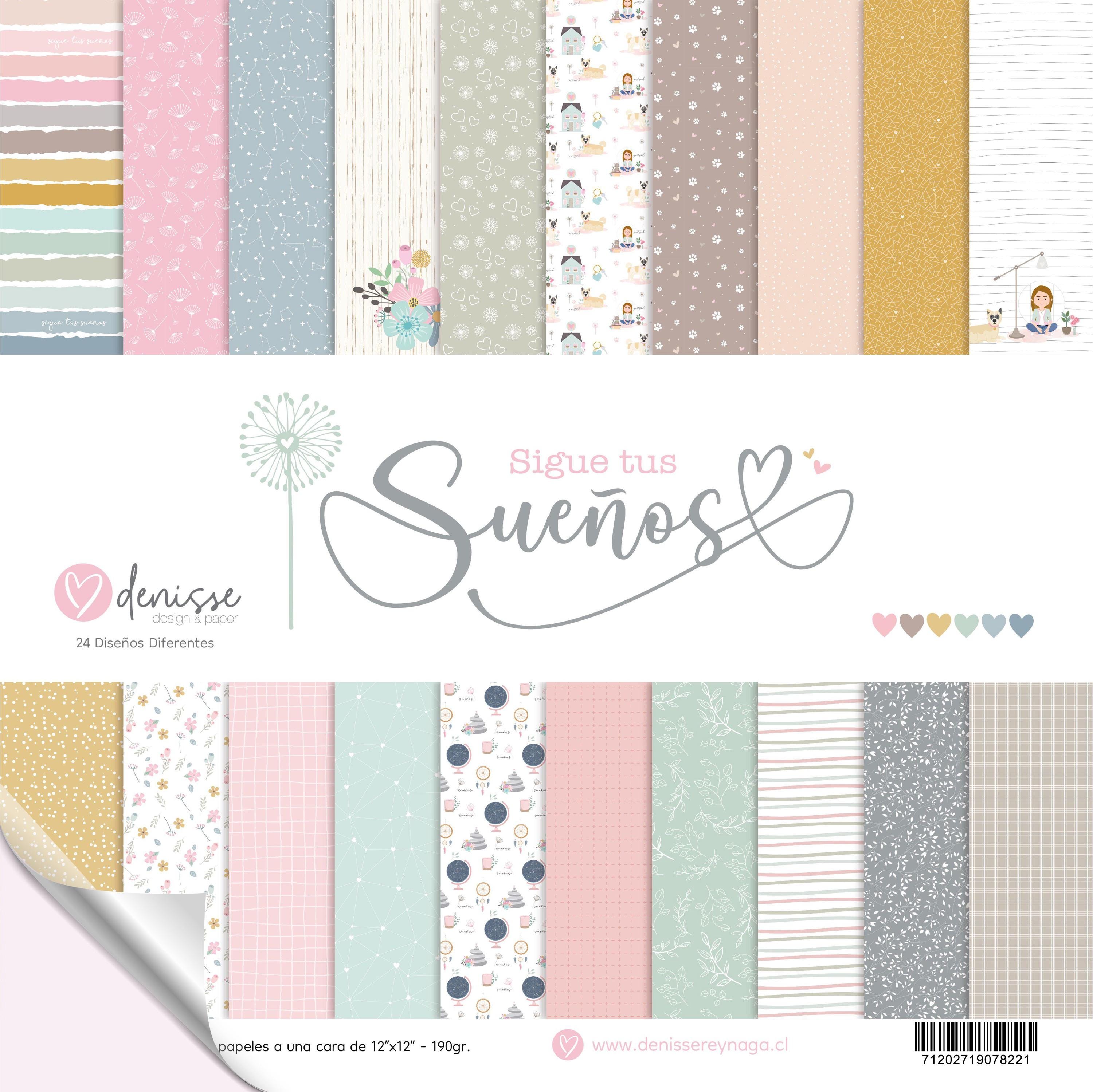 Digital Paper Collection FOLLOW YOUR DREAMS, Papers and designs to print, printable scrapbooking kit, digital paper collection