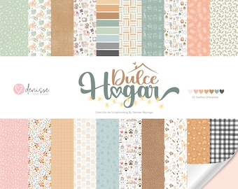 Sweet Home Digital Scrapbooking Collection, Printable Papers and Designs, Printable Kits, Digital Scrapbooking Papers