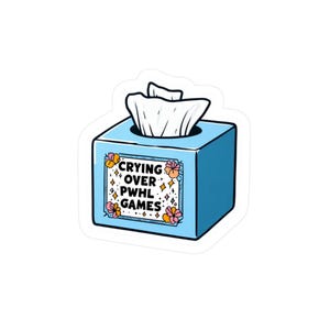 Pegatina PWHL para caja de pañuelos