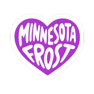 Minnesota Frost Heart Sticker