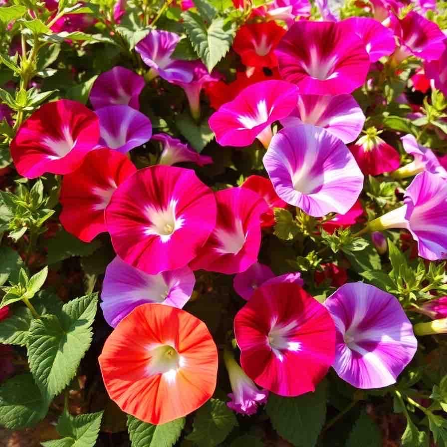 Morning Glory Seeds Mixed Colors Vibrant 50 Seeds Vine Climbers