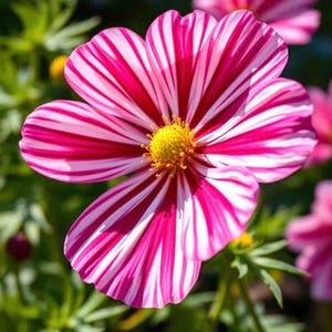 100 Cosmos Candy Striped Seeds Bipinnatus Flower Seeds USA Free Shipping