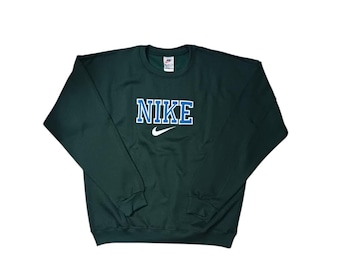 Nike Vintage Rework Embroidered Unisex Sweatshirt Dark green