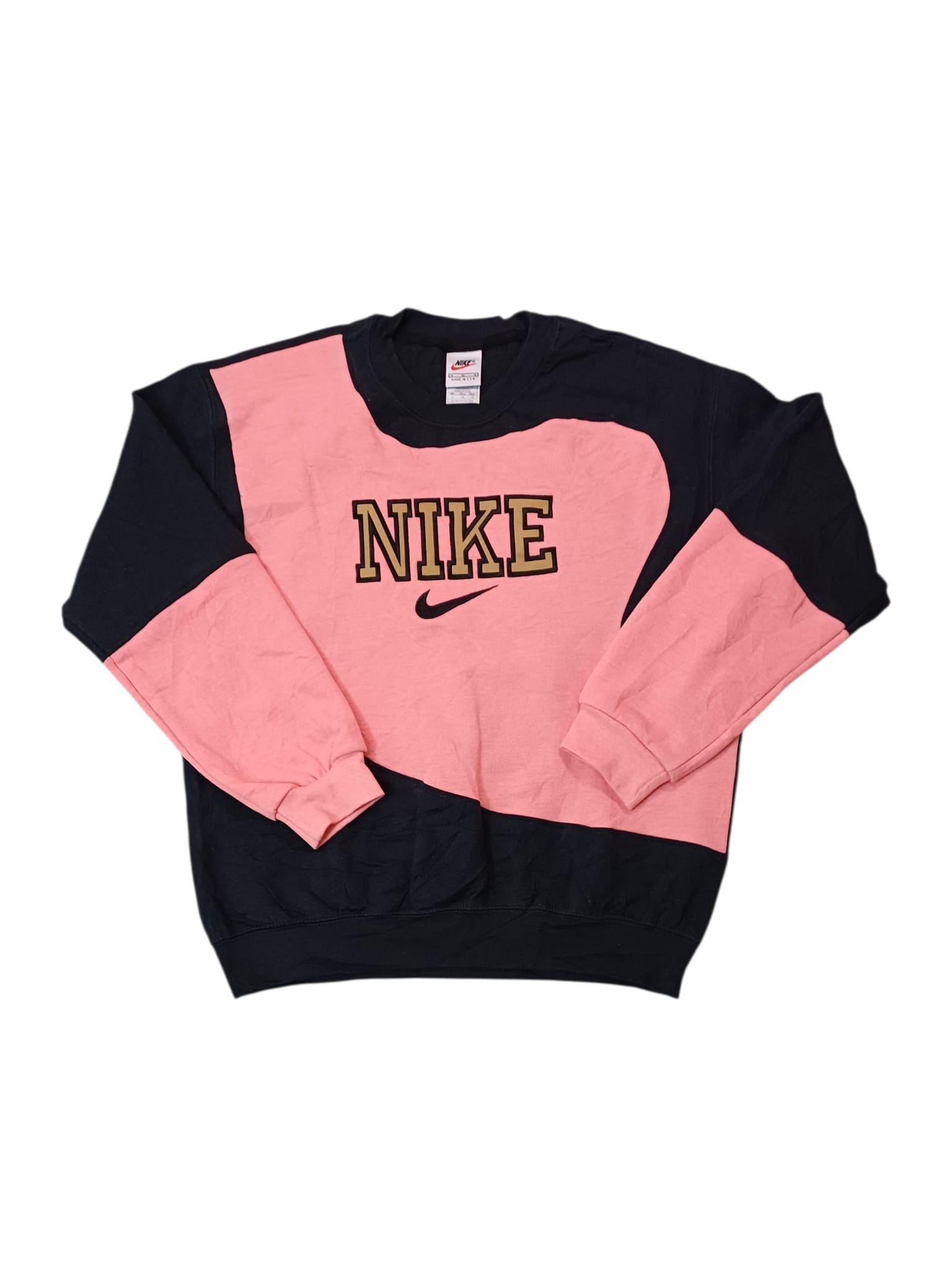 pink and black nike jumper