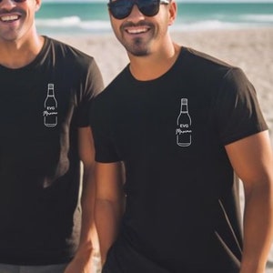 T-shirt EVG Homme Personnalisé - Bouteille de Bière, EVG, Cadeau futur marié, t-shirt équipe du marié, idée organisation evg, personnalisé