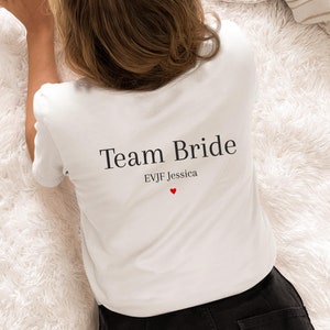 EVJF Team bride T-shirt - evjf team bride t-shirt, evjf gift, future bride team of the bride t-shirt, bride t-shirt