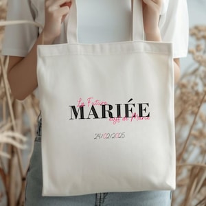 Personalized EVJF Tote Bag – EVJF gift, Future bride tote bag, EVJF organization idea, Bride&#39;s team gift, Personalized EVJF