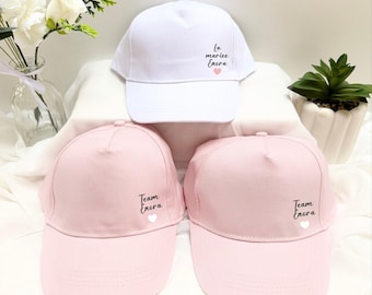 Gorra de despedida de soltera personalizada, regalo de despedida de soltera, organización de despedida de soltera, regalo de despedida de soltera personalizado, accesorio de despedida de soltera personalizado, gorra de novia del equipo