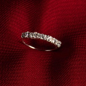 Dainty Silver Nose Ring | Cubic Zirconia Nose Hoop | Sparkly CZ Nose Piercing Jewelry | Minimalist Nose Ring for Women | Gift for Her