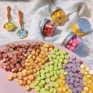 100 wax beads in a bag, personalized wedding invitations, gift wrapping and DIY wax seal stickers