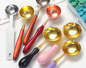 Wax melting spoon, non-stick and easy to clean, used for sealing wax beads, envelopes, wedding invitations.