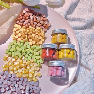 High Quality Wax Beads 40/100pcs, Personalized Wedding Invitations, Gift Wrapping and DIY Wax Seal Stickers