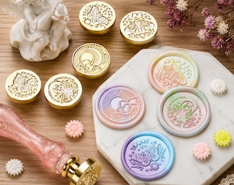 The "Starry Night and Red Moon" series with sealing wax and copper tips is suitable for handwritten letters, greeting cards, and gifts.