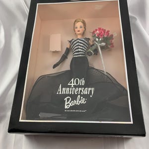 Barbie 40th Anniversary Doll Brunette Mattel 1999 No. 24842 MIB NRFB New in Box