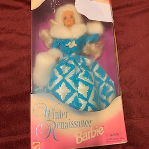 1996 Winter Renaissance Barbie Doll Evening Elegance Series Mattel 15570 New in Box NIB MIB NRFB