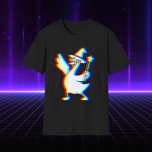 Camiseta divertida para amantes de la música vaporwave, psicodélica, goose wizard, rave, EDM, house, techno