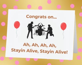 Funny Birthday Card for Friend! Folded 5 x 7