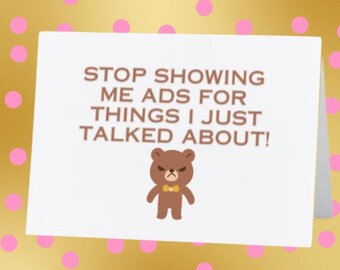 Sassy Card for Friend! Folded 5 x 7