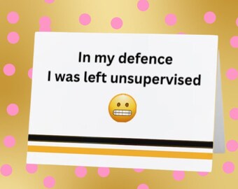 Sassy card for friend! Folded 5 x 7