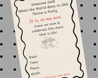 Funny Invitation to Make Guests Laugh! 5 x 7