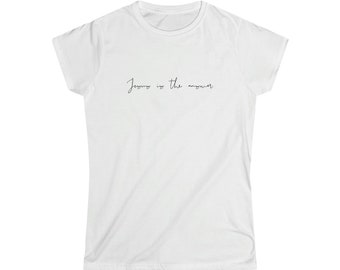 Women's Softstyle T-shirt "Jesus is the answer"