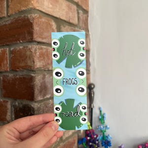 Cute animal bookmarks - kawaii bookmarks, frog bookmarks, capybara bookmarks, cat bookmarks,  double sided bookmarks, book gifts
