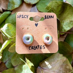 Cute Donut Earrings, Kawaii Earrings, Donut Earrings, Food Earrings, Handmade Clay Earrings, Food Accessories, Food Gifts, Foodie Gifts