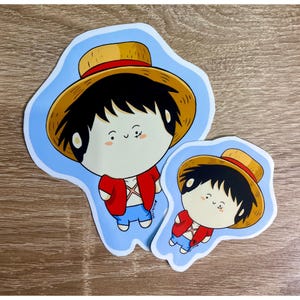 One Piece Aufkleber, süße Aufkleber, Kawaii Aufkleber, Otaku Aufkleber, Ruffy Aufkleber, Vinyl Aufkleber, wasserdichte Aufkleber