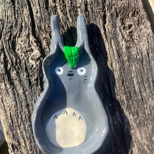 Handmade Totoro Trinket Dish: Studio Ghibli Inspired Polymer Clay