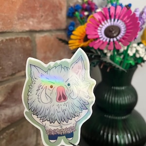 Dämon Anime Aufkleber, süße Aufkleber, Kawaii Aufkleber, Otaku Aufkleber, Anime Aufkleber, Vinylaufkleber, wasserdichte Aufkleber