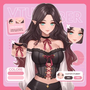 Custom Vtuber Live2d Model Commission | Vtuber Asset | Live2d Vtuber Model | Vtuber Model | Pngtuber | Anime Art | Vtuber Male & Female