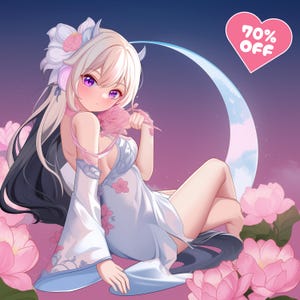 Anime Commission Character Digital Anime Art Commission (OC, D&D, Fanart, Couple, Genshin, Honkai, Final Fantasy XIV, Anime Commission )