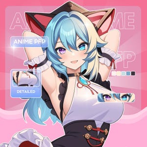 Custom PFP, pfp for twitch, Profile Icon, Anime, pfp Anime, pfp Commission, Profile picture, Vtuber pfp, PNGtuber pfp, Character Commission