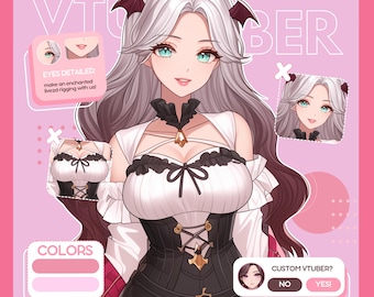 Custom VTuber Model Live2D Commission | Anime Art | Vtuber Assets | Vtuber Model | PNGTuber | Vtuber Male & Female | Vtuber Model Commission