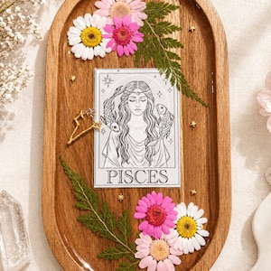 Pisces Trinket Tray,  Gift under 30, Original Artwork