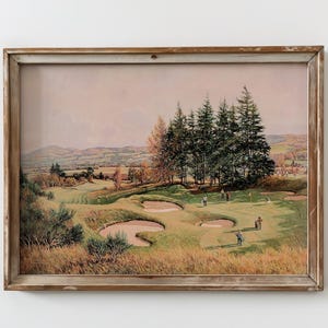 PRINTED Vintage Golf Wall Art Antique Golf Decor Classic Sports Poster Gift for Golf Lovers Golf Poster Man Cave Decor Golfer Gift VPL-01